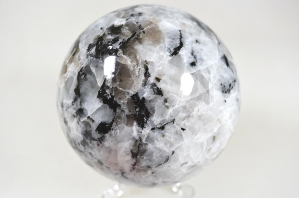 Large Rainbow Moonstone Crystal Sphere 9.6cm