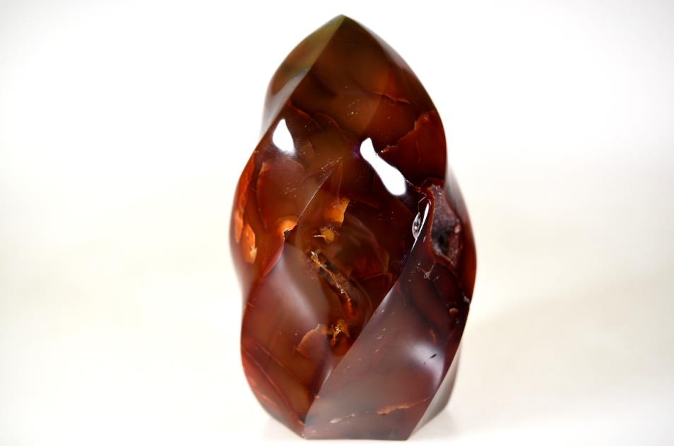 Large Druzy Carnelian Crystal Flame Shape 11.8cm