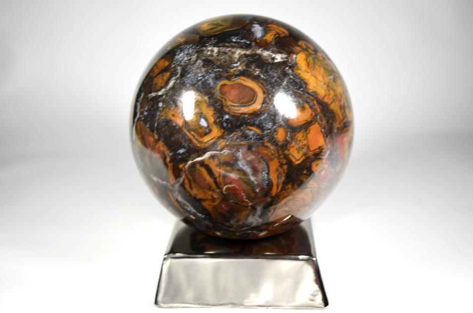 Large King Cobra Jasper Sphere 17.2cm