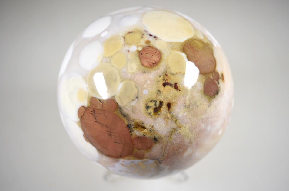 Large King Cobra Jasper Crystal Sphere 9.3cm