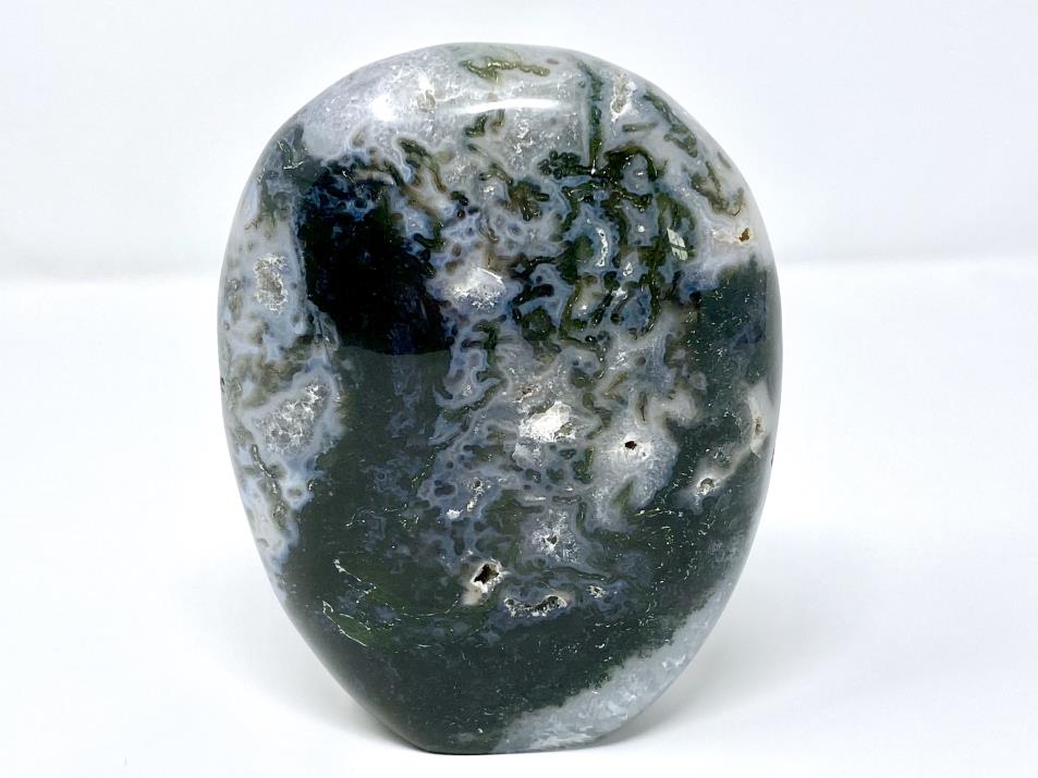 Large Druzy Moss Agate Crystal Freeform 14.7cm