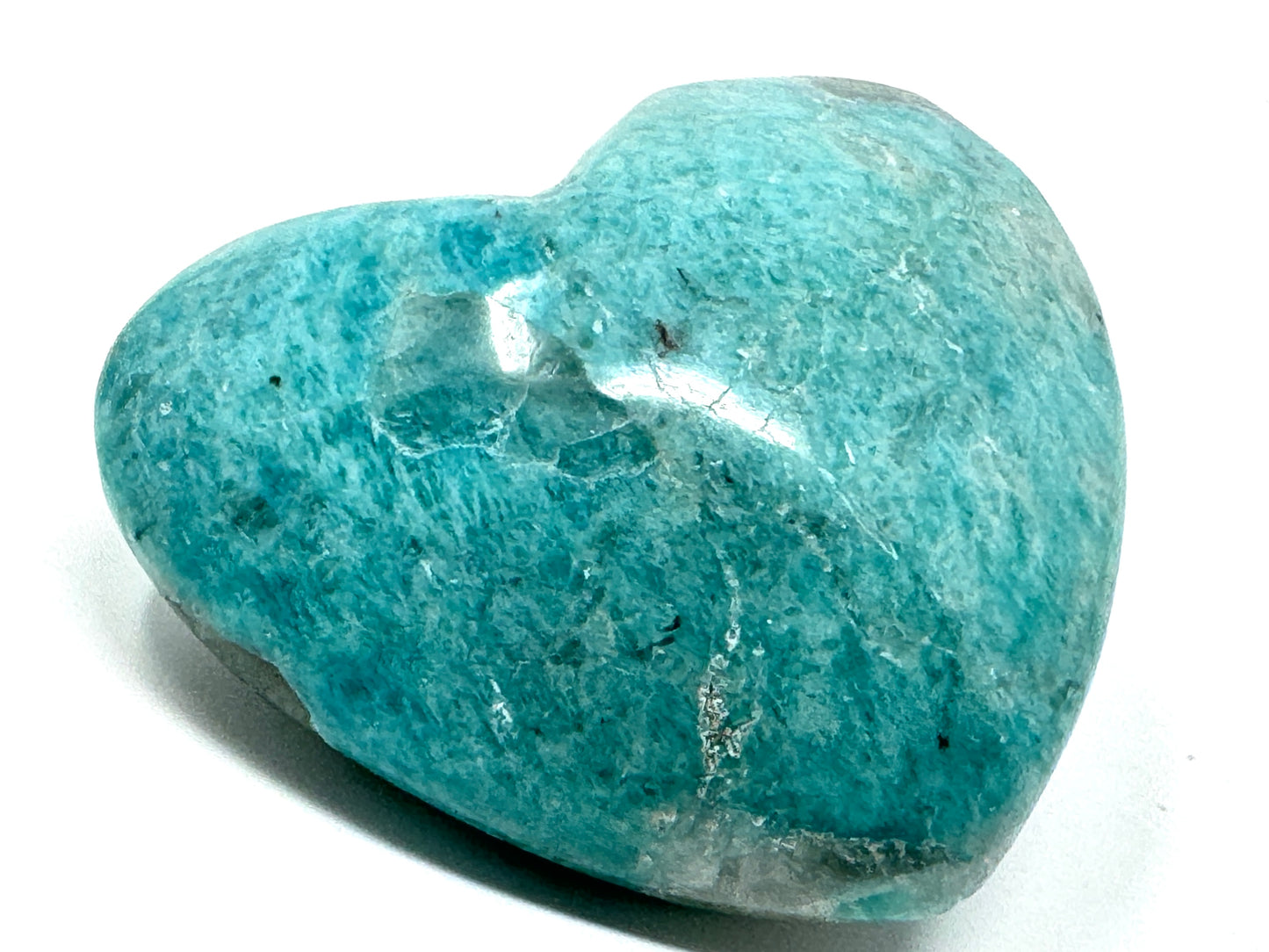 Amazonite Crystal Heart 4.7cm