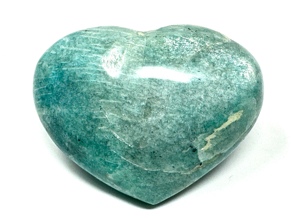 Large Amazonite Crystal Heart 7.5cm