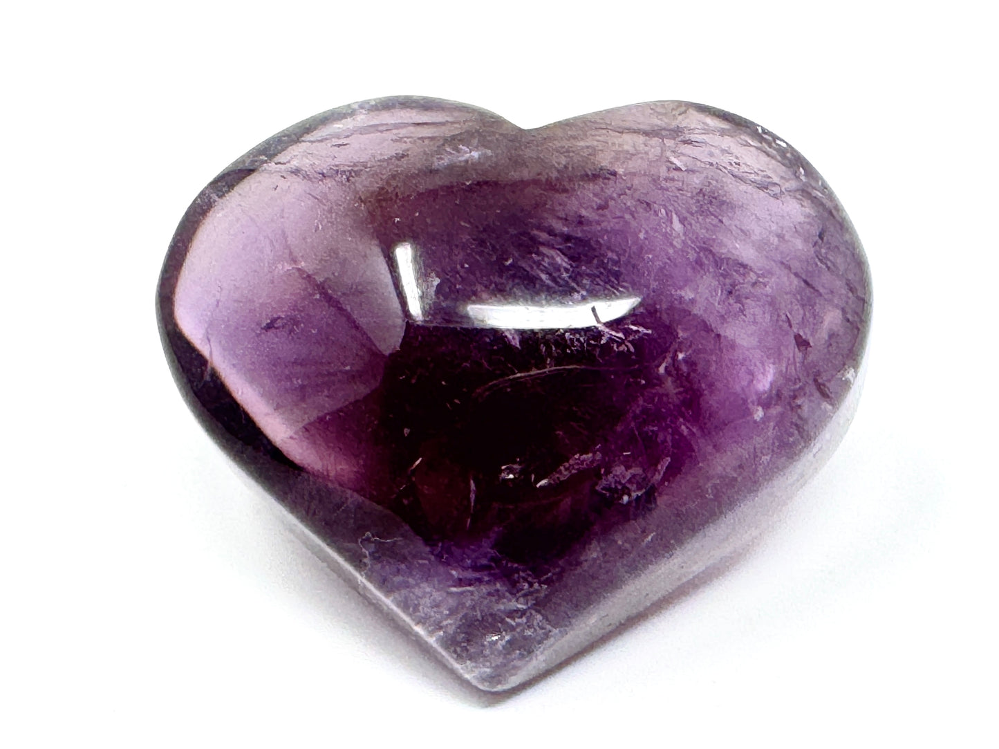 Amethyst Quartz Crystal Heart 4.2cm