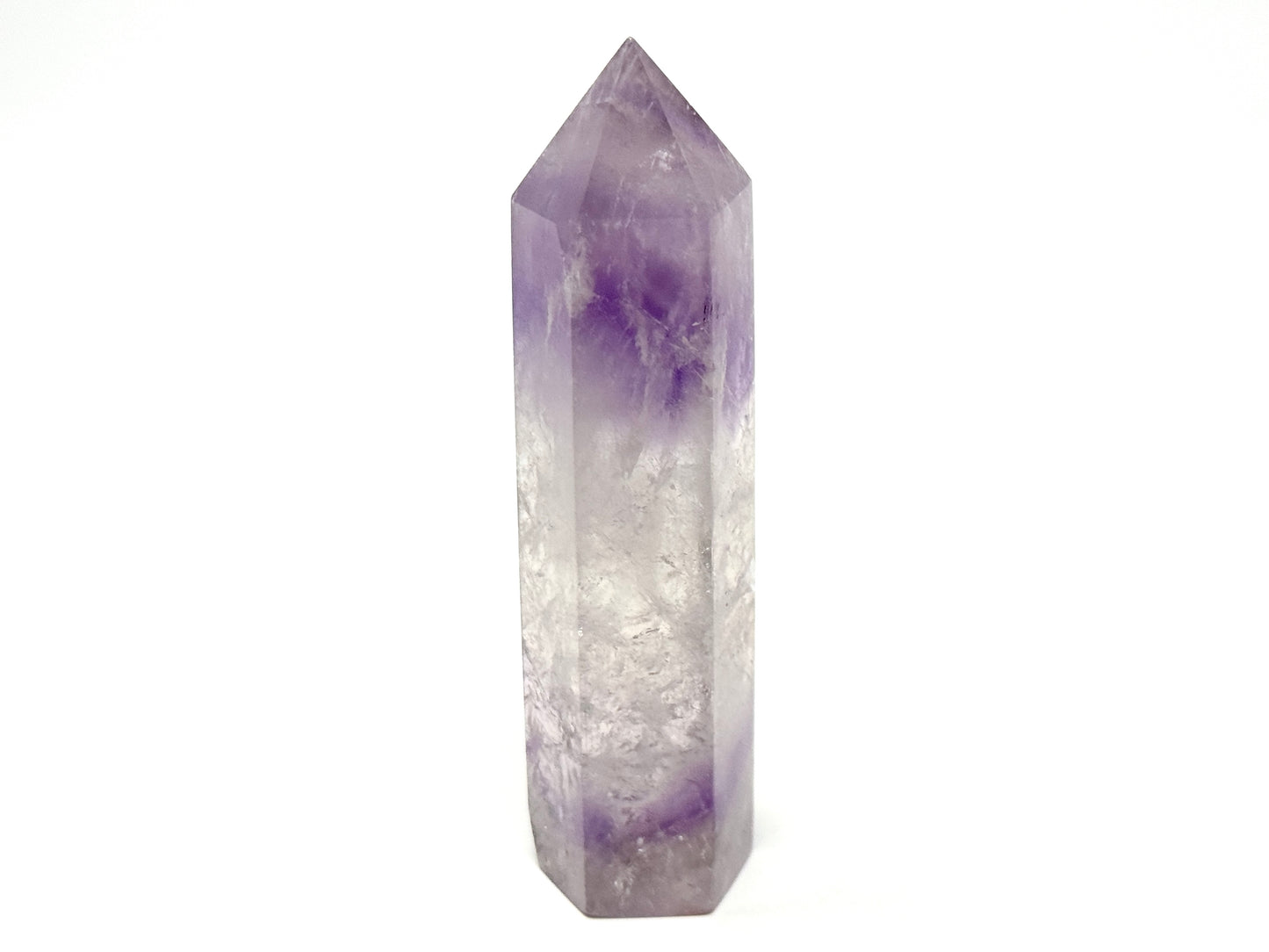 Amethyst Phantom Quartz Crystal Point 10cm