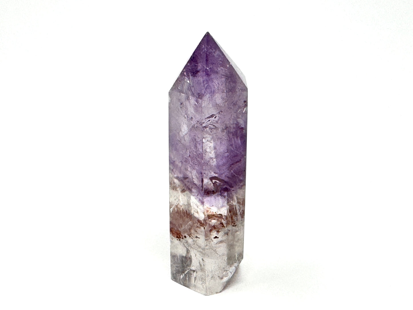 Amethyst Phantom Quartz Crystal Point 7.6cm