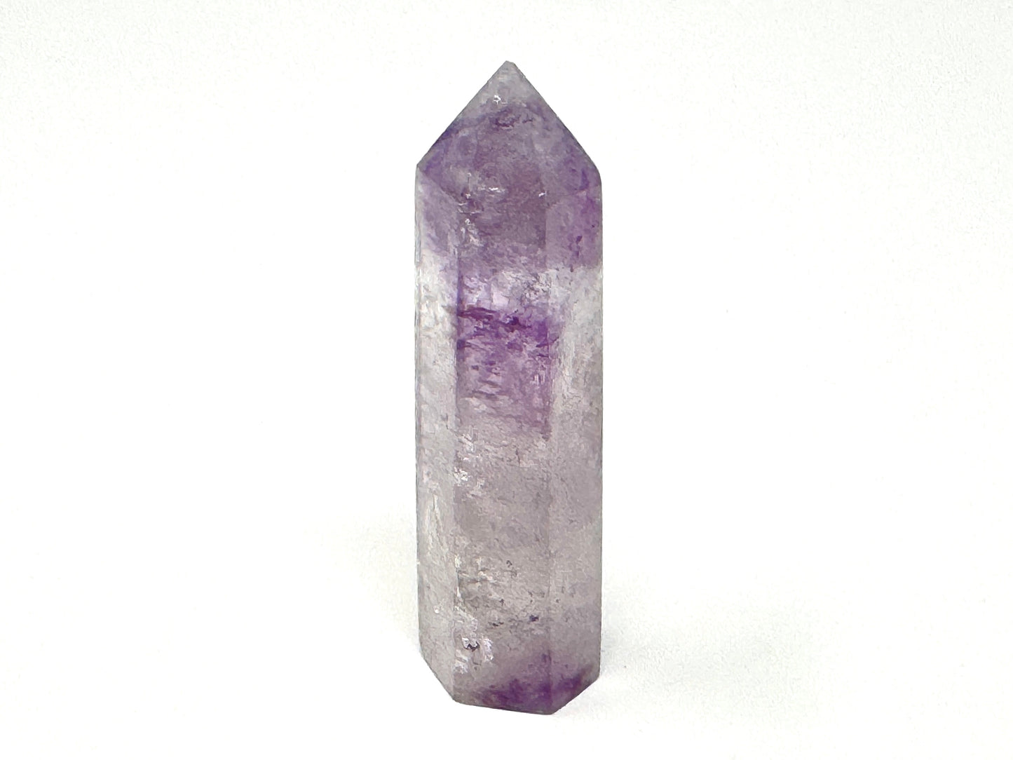 Amethyst Phantom Quartz Crystal Point 8cm