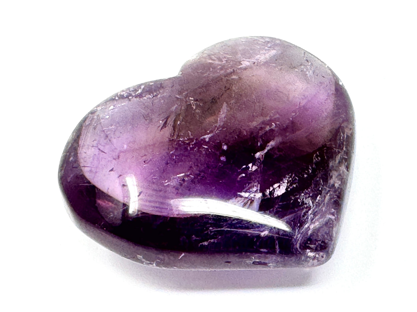 Ametrine Quartz Crystal Heart 4.2cm