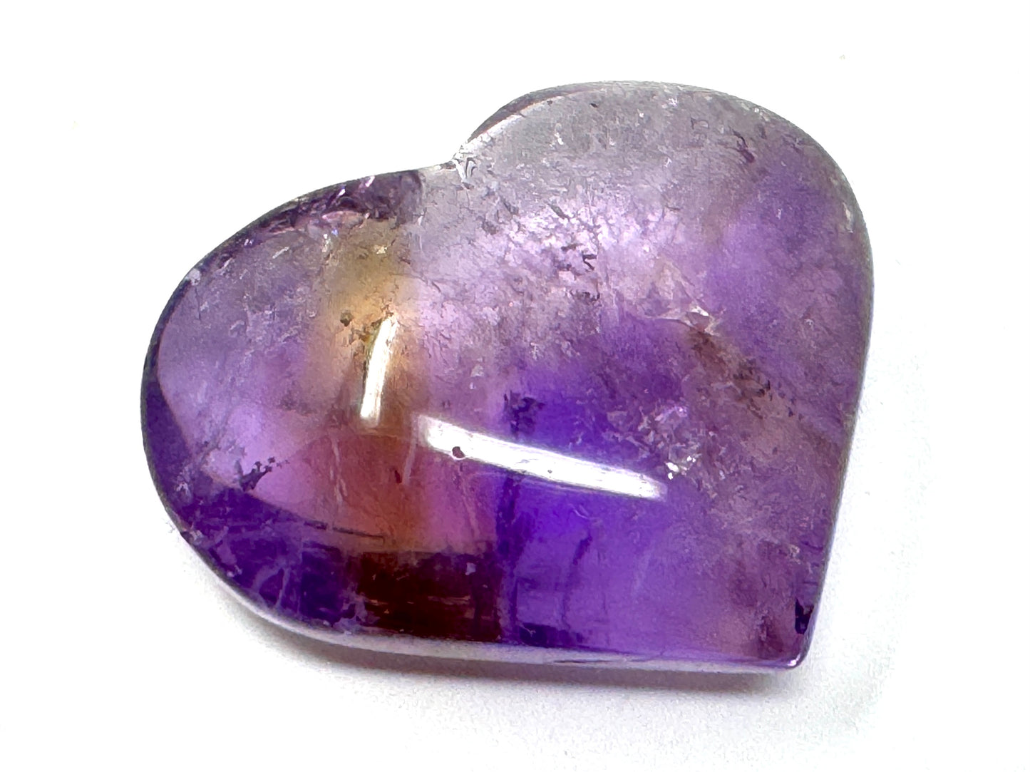Ametrine Quartz Crystal Heart 4.2cm