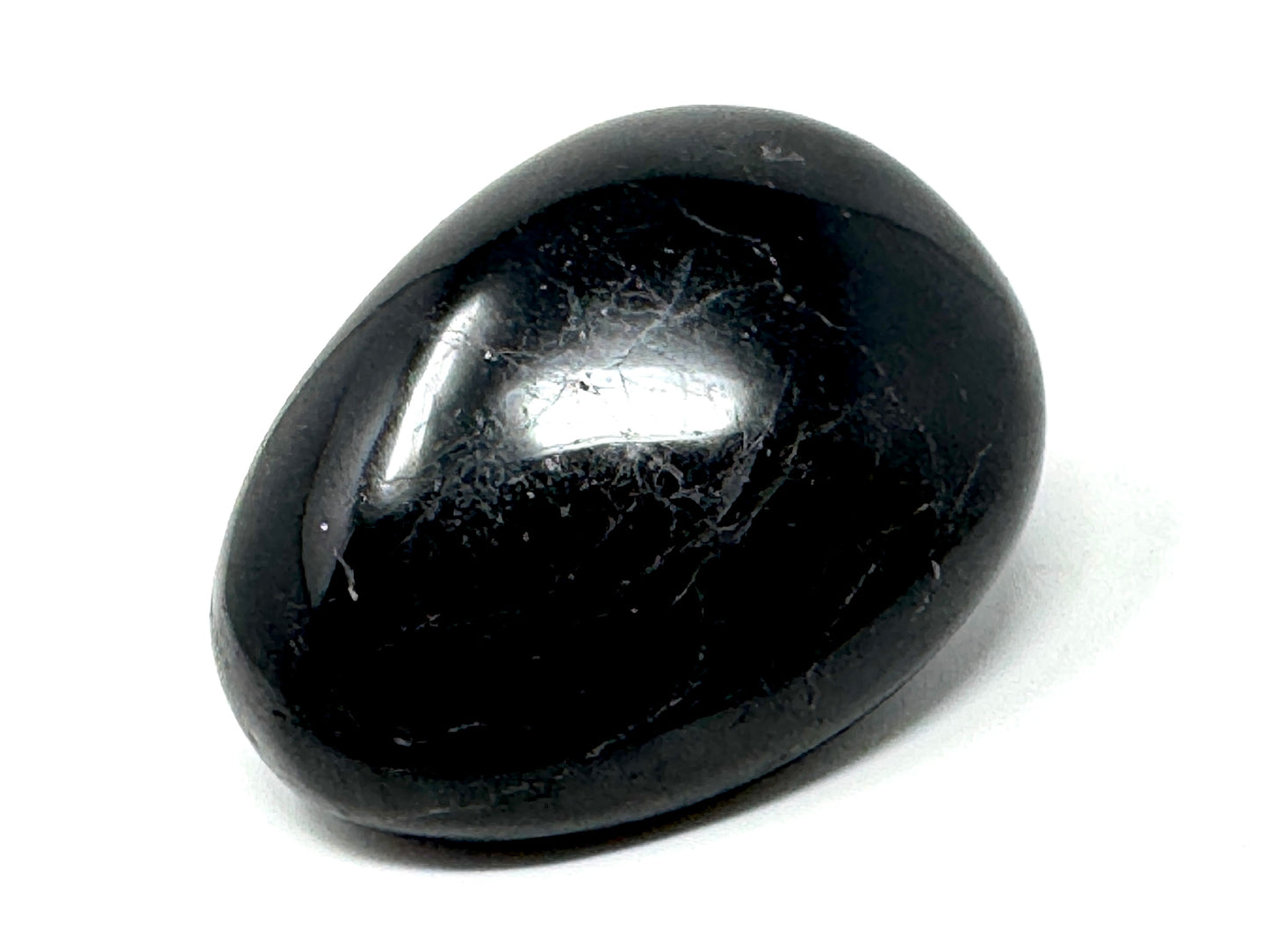 Black Tourmaline Crystal Pebble 6.4cm