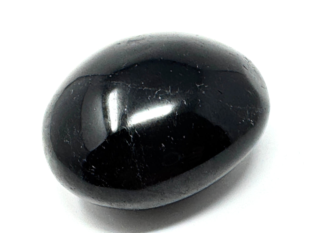 Black Tourmaline Crystal Pebble 6cm