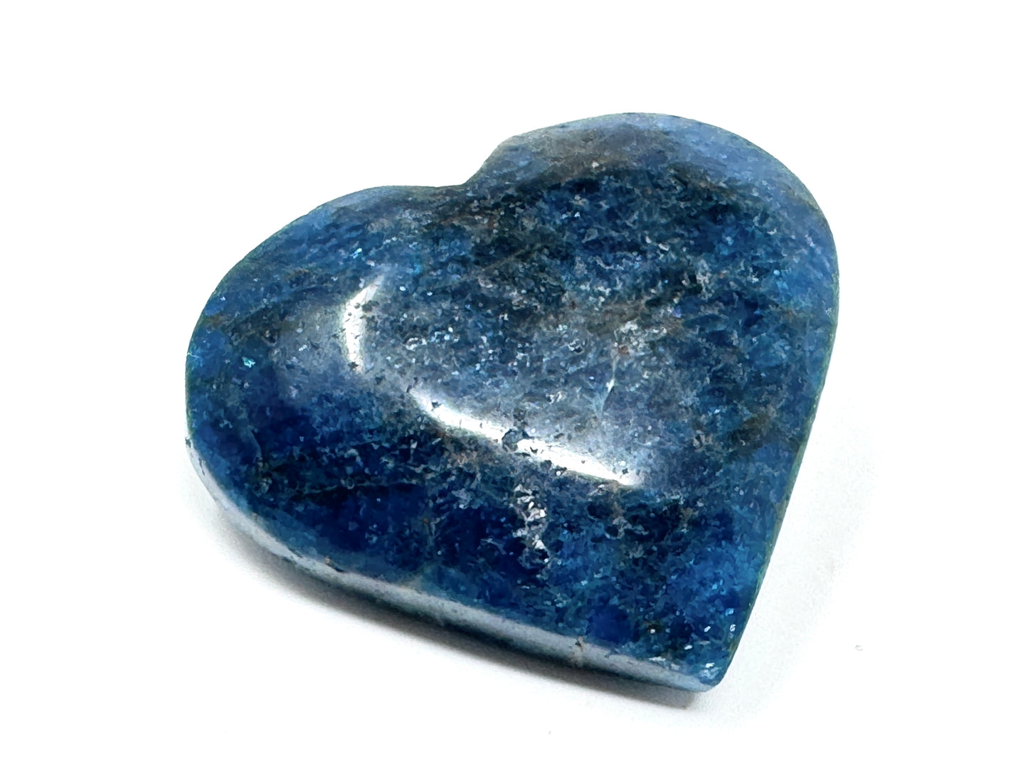 Blue Apatite Crystal Heart 6cm