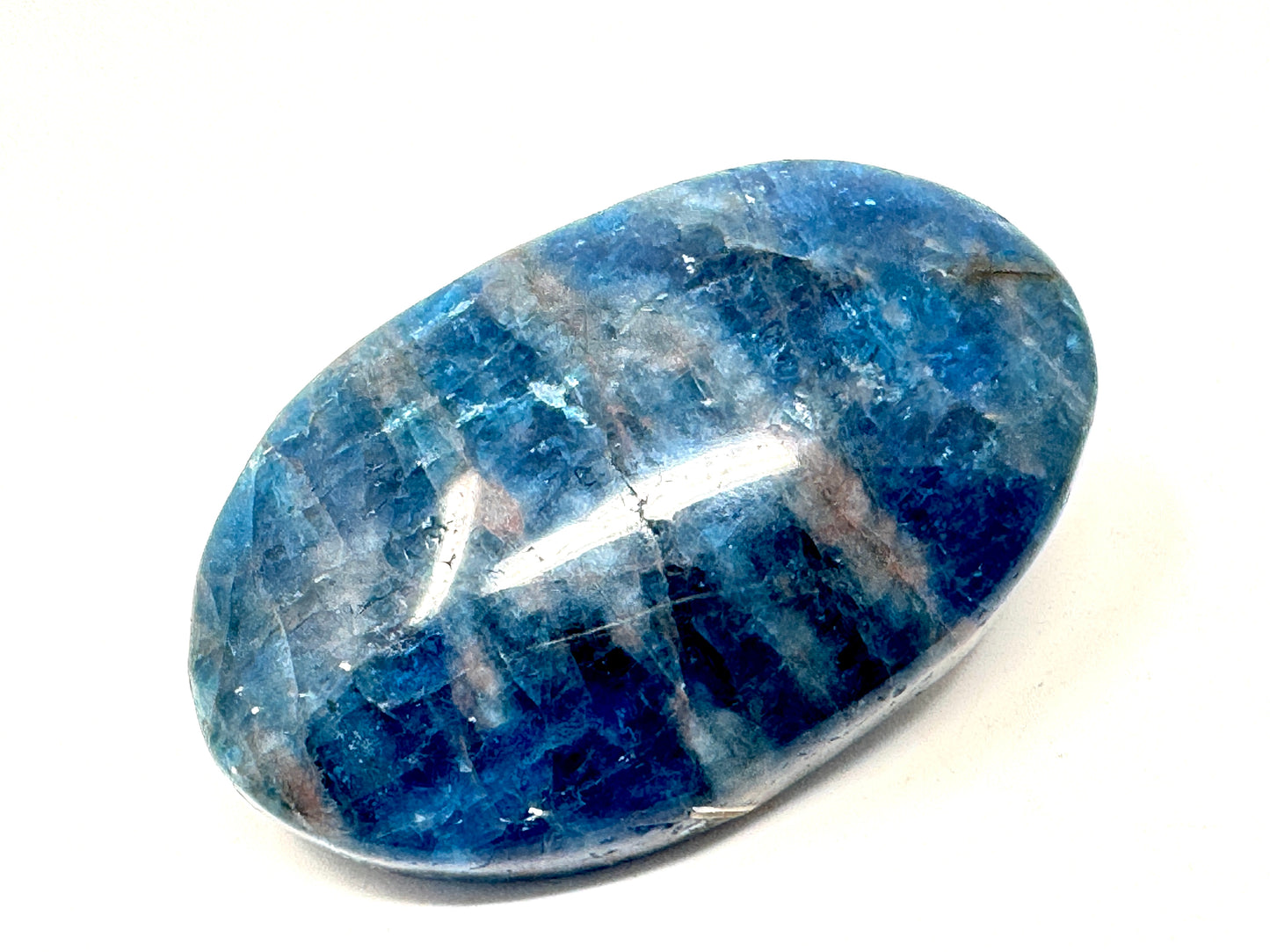 Blue Apatite Crystal Pebble 5.2cm