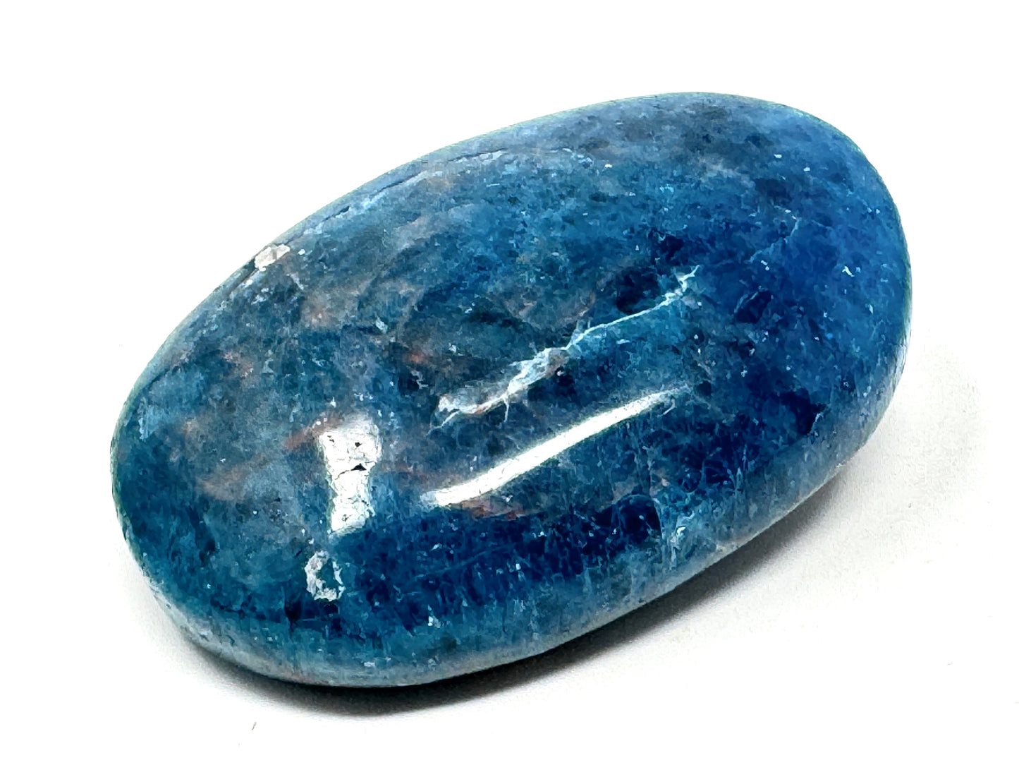 Blue Apatite Crystal Pebble 5.6cm
