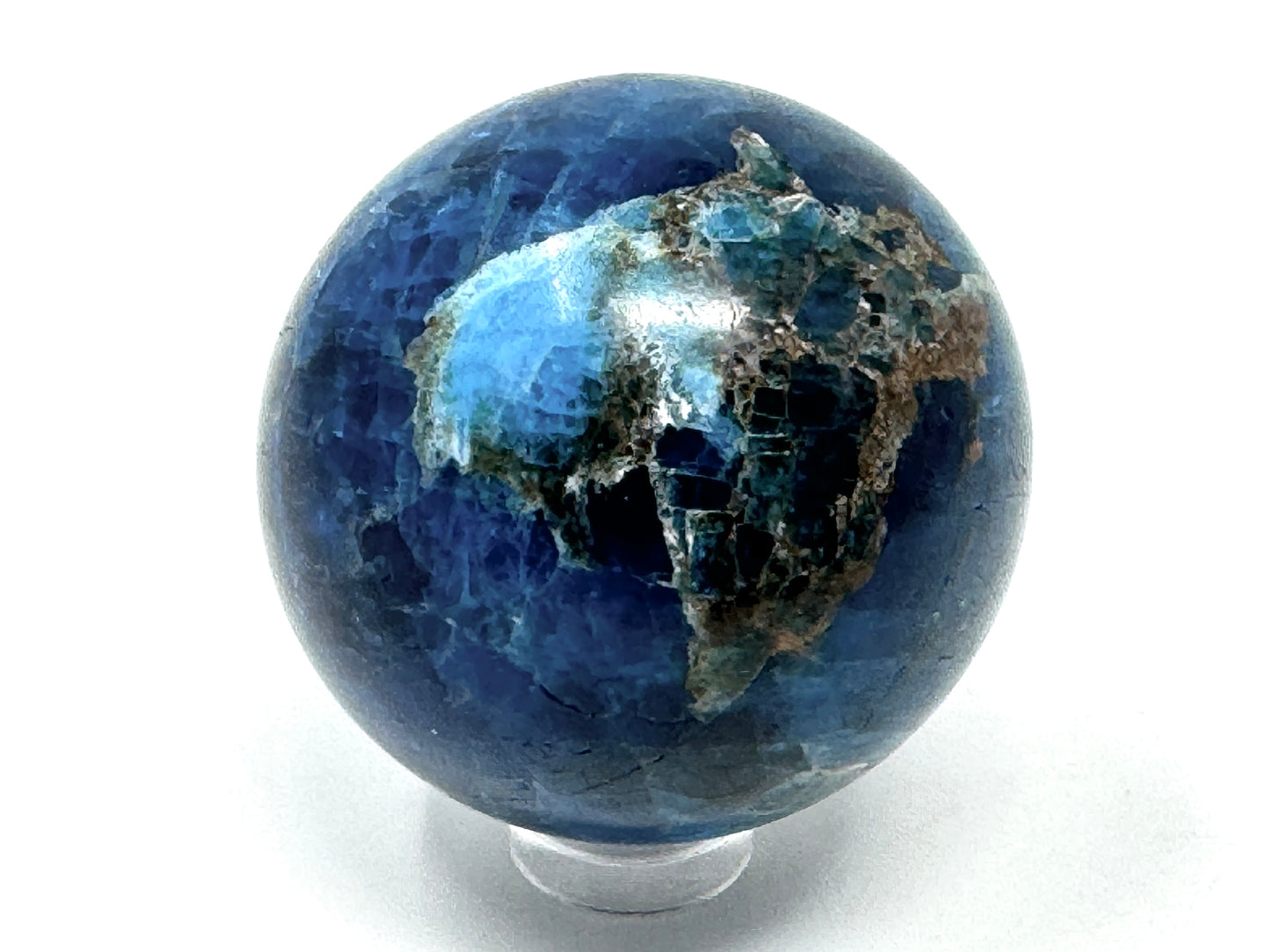 Blue Apatite Crystal Sphere 4.6cm
