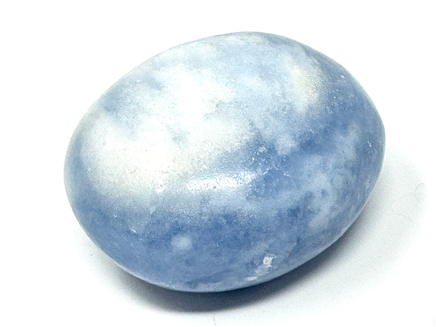 Blue Calcite Crystal Pebble 5.6cm