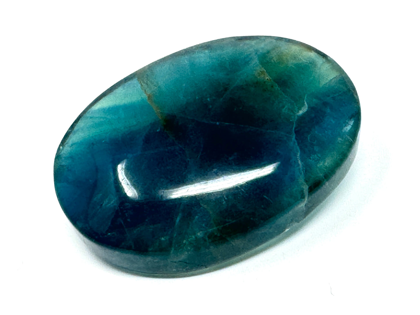 Blue Fluorite Crystal Pebble 6.7cm