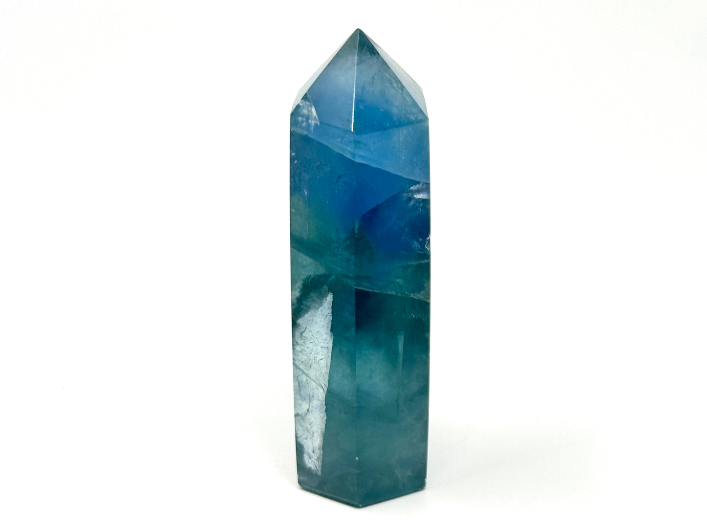 Blue Fluorite Crystal Point 8.3cm