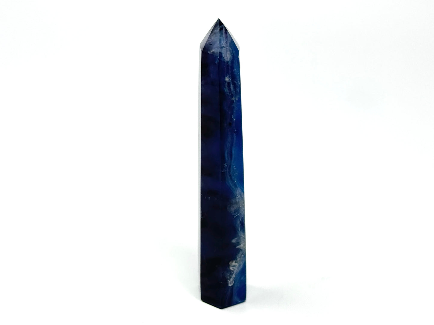 Blue Fluorite Crystal Point 11.8cm