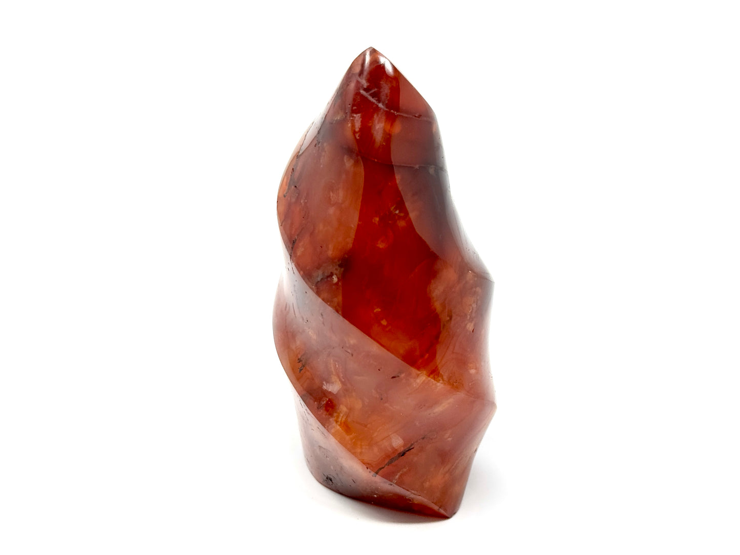 Carnelian Crystal Flame Shape 9.4cm