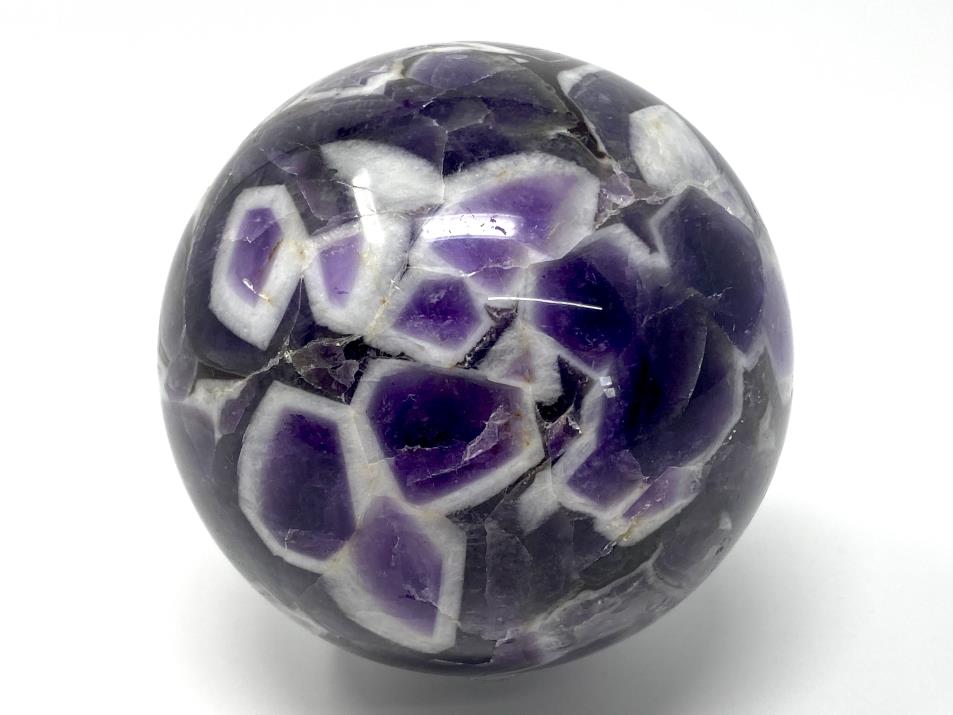 Large Chevron Amethyst Crystal Sphere 8.4cm