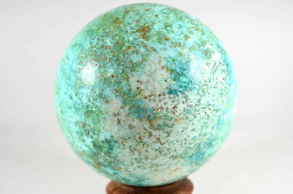 Large Chrysocolla Crystal Sphere 11.7cm
