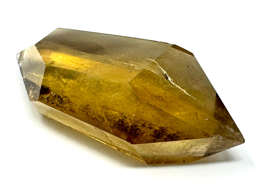 Natural Citrine Double Terminated Quartz Crystal Point 5.8cm