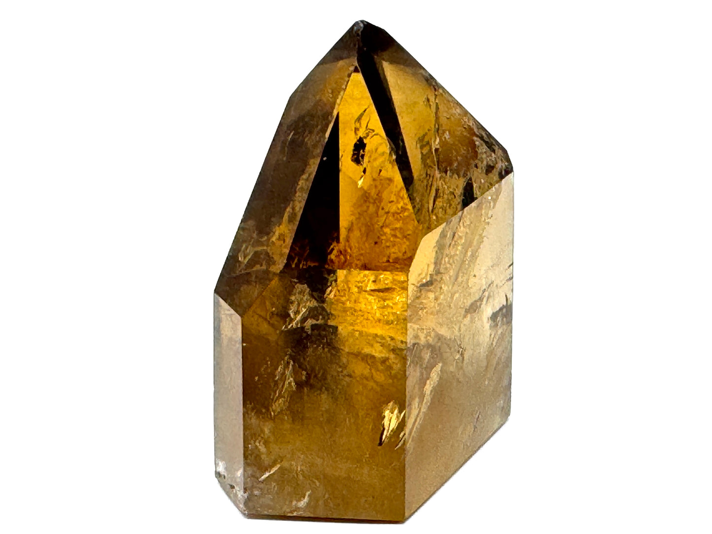 Natural Citrine Quartz Crystal Point 5cm