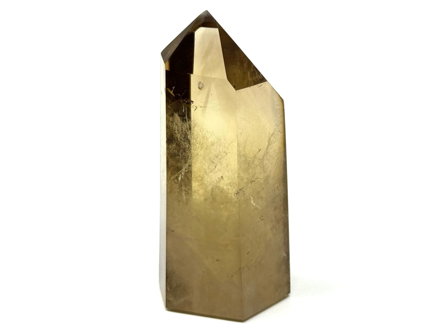 Natural Citrine Quartz Crystal Point 7.8cm