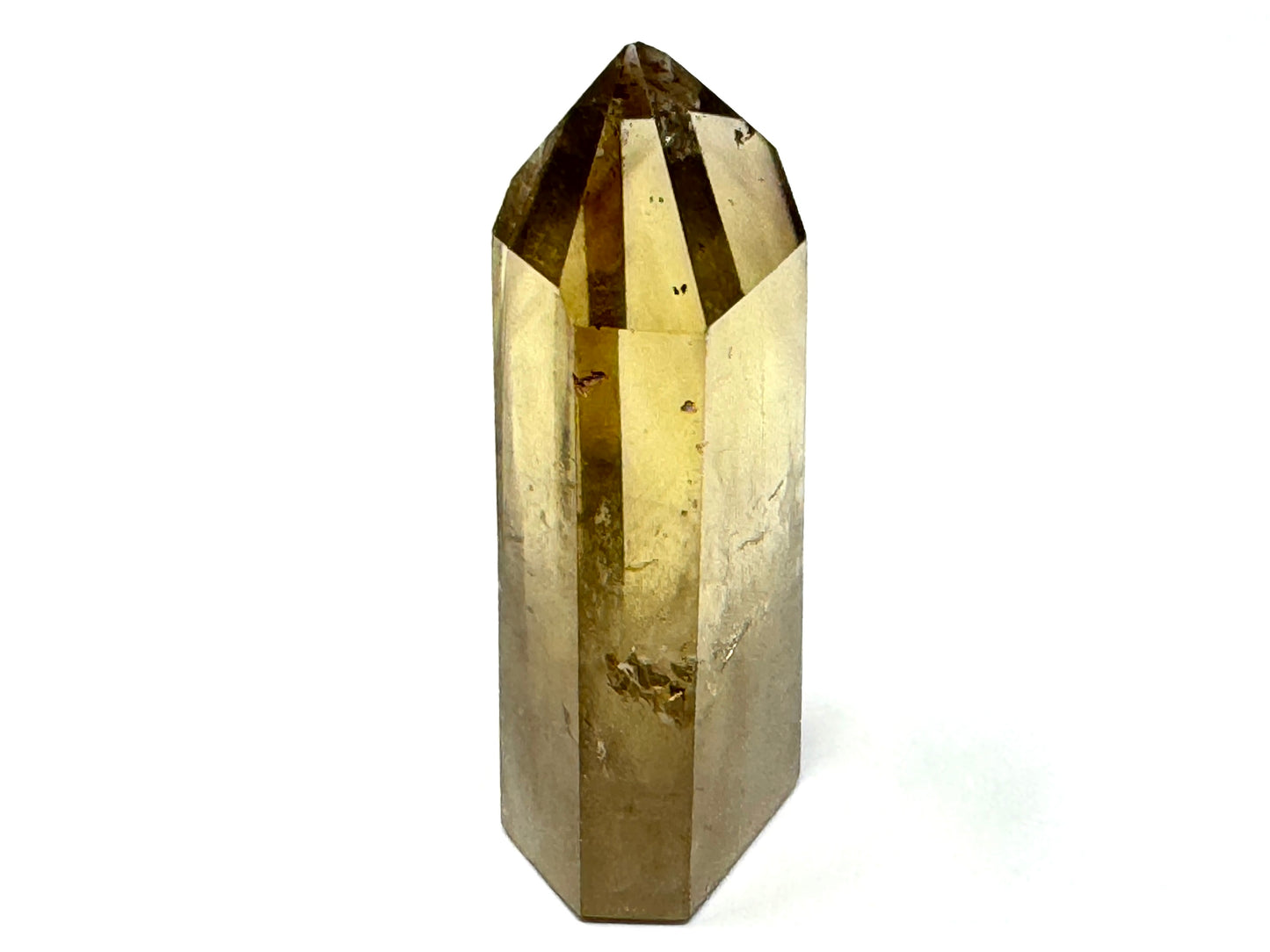 Natural Citrine Quartz Crystal Point 6.3cm