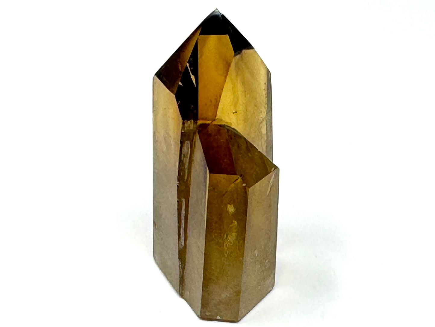 Natural Citrine Twinned Quartz Crystal point 6.2cm
