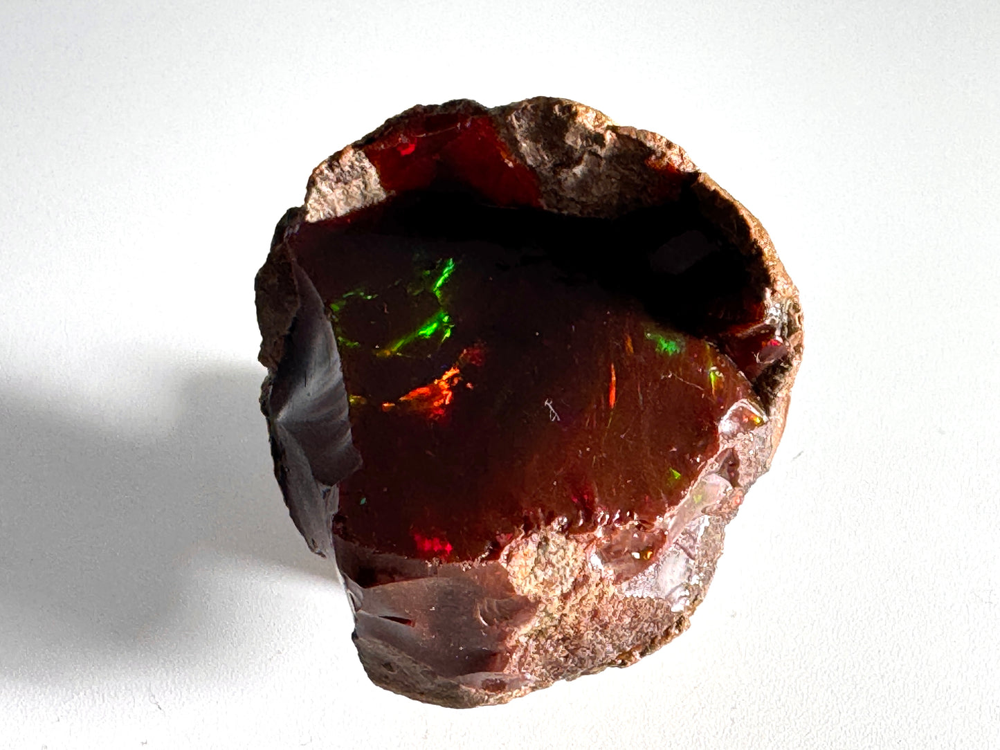 Ethiopian Shewa Opal: Natural Chocolate Opal Gemstone 23.7 Grams