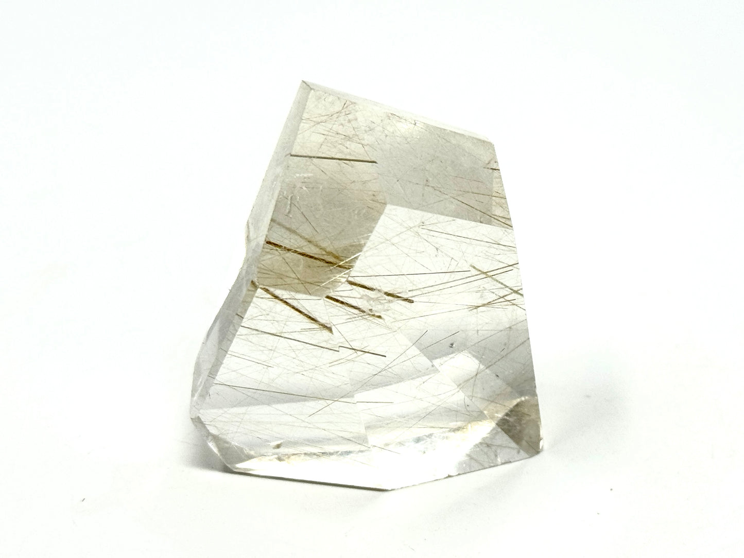 Faceted Rutilated Quartz Crystal 4.8cm