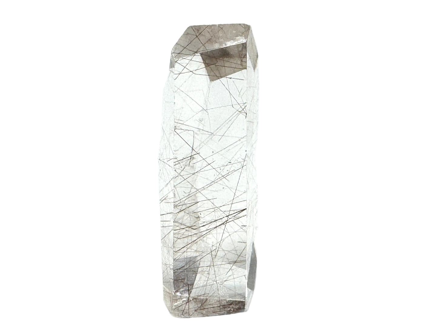 Faceted Rutilated Quartz Crystal 6.5cm