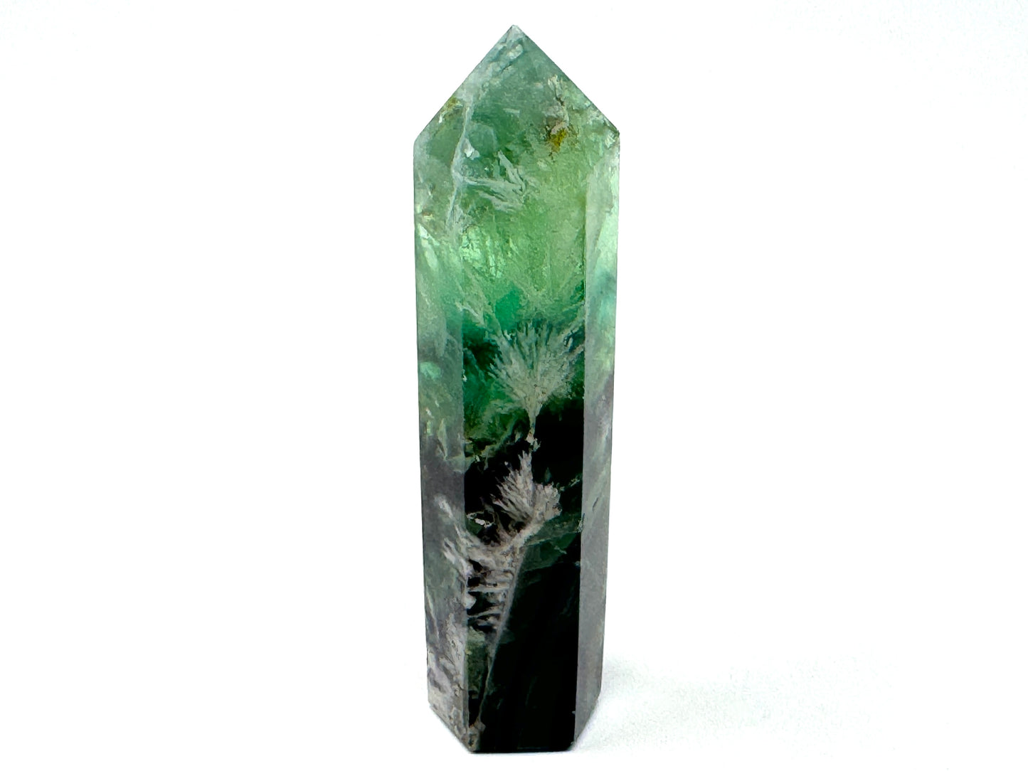 Feather Fluorite Crystal Point 10cm