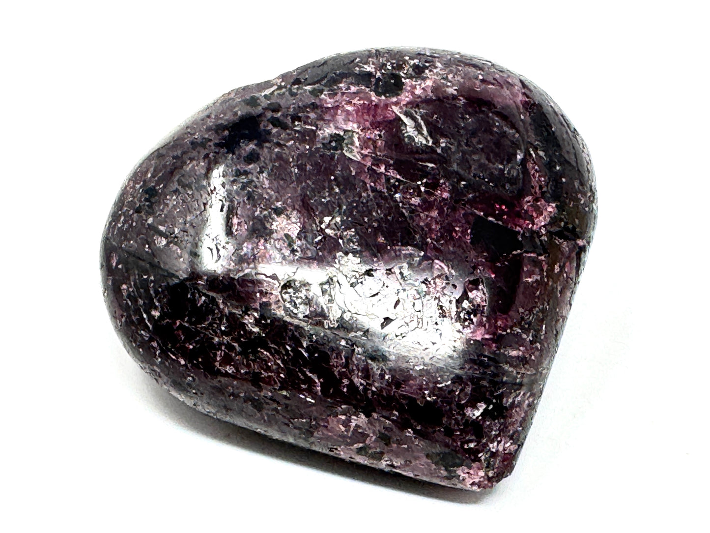 Garnet Crystal Heart 5.5cm