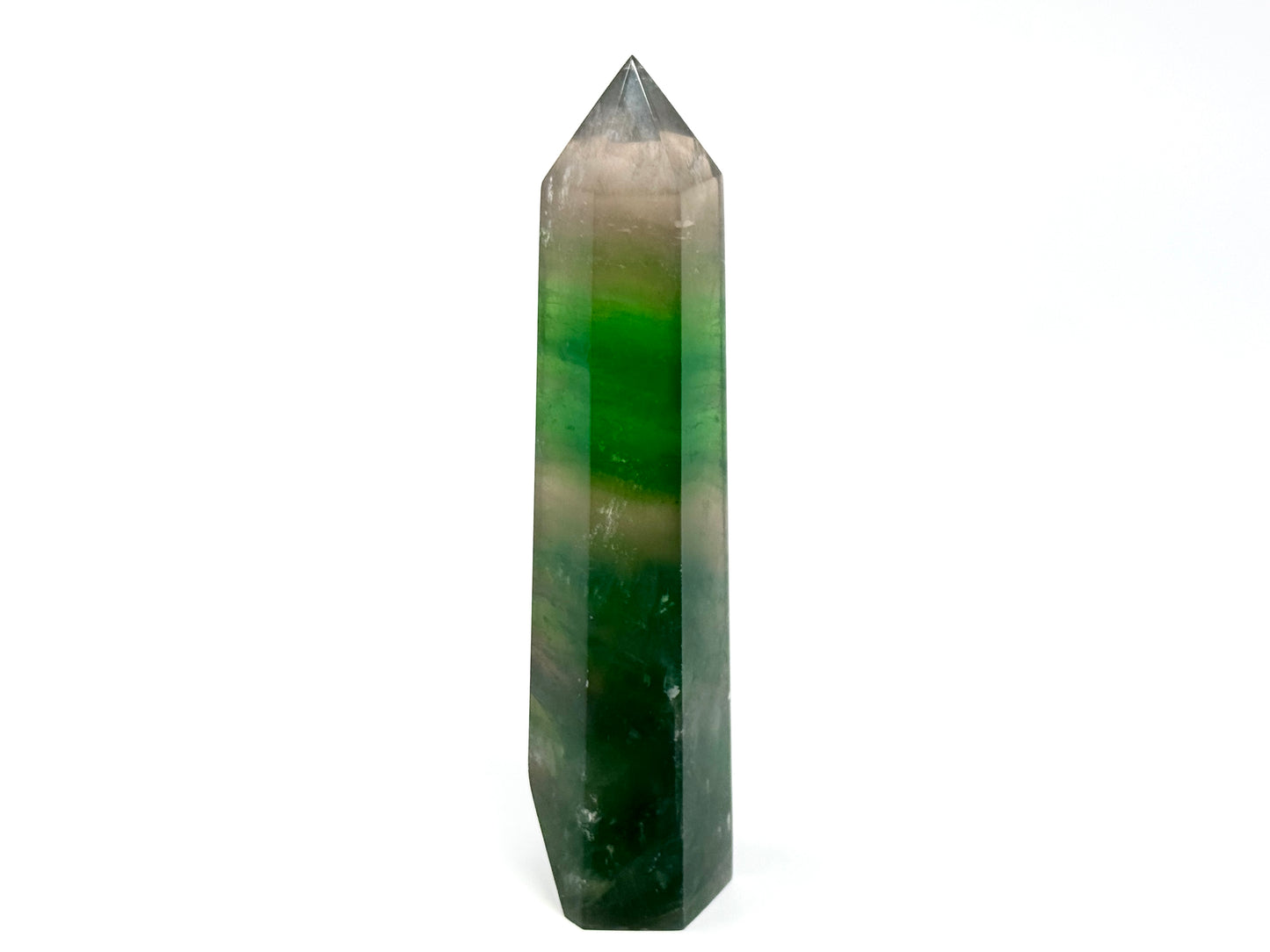 Green Fluorite Crystal Point 12.9cm