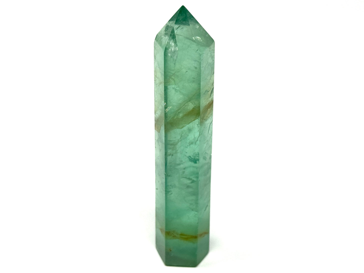 Green Fluorite Crystal Point 10cm