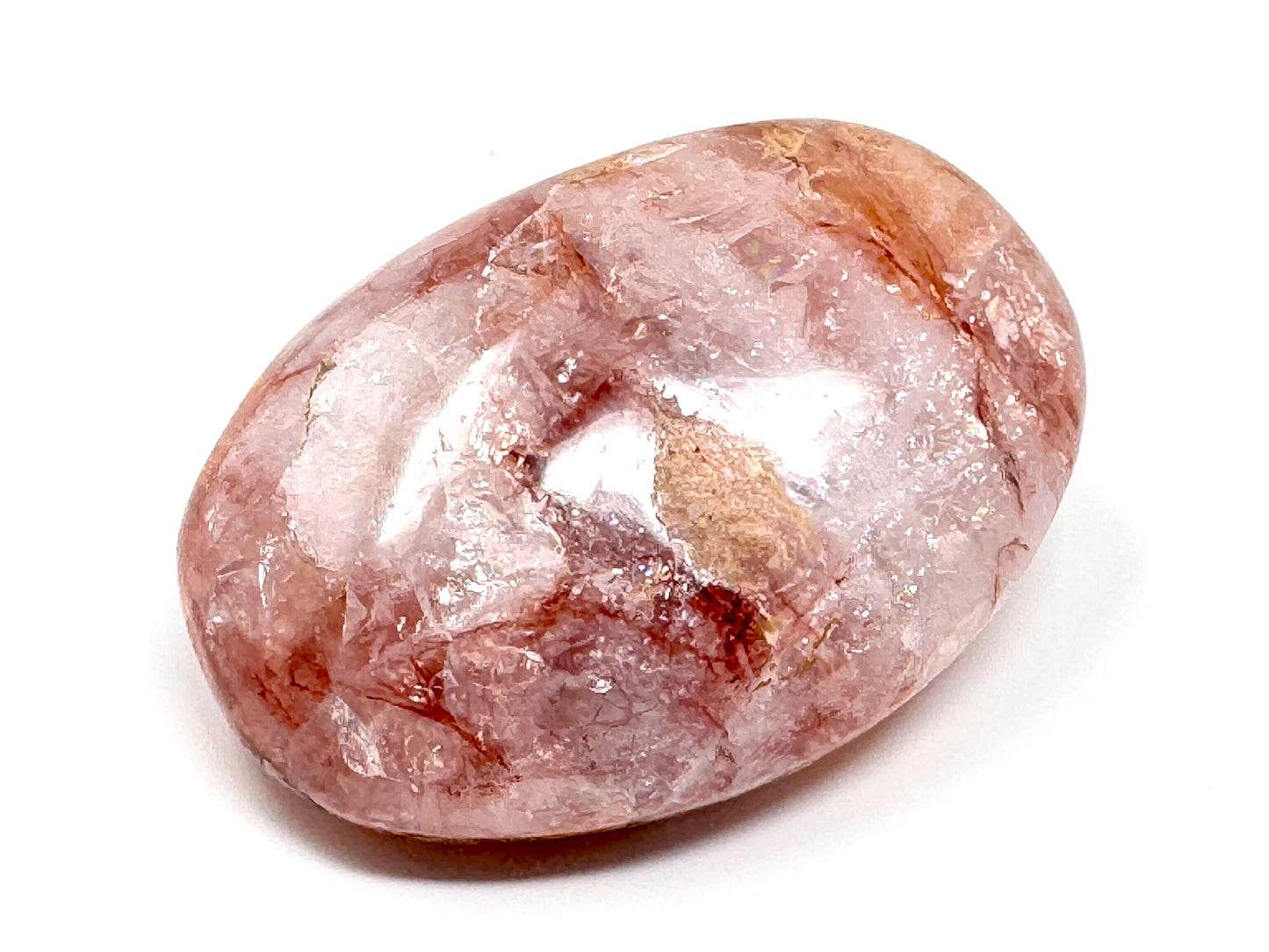 Hematoid Quartz Crystal Pebble 6.1cm