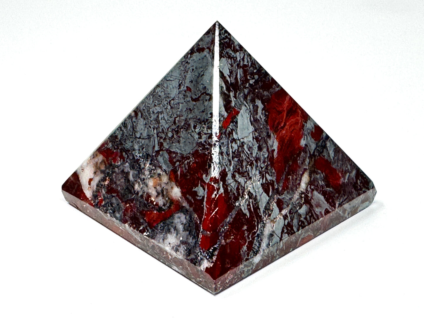 Jaspilite Crystal Pyramid 6.9cm