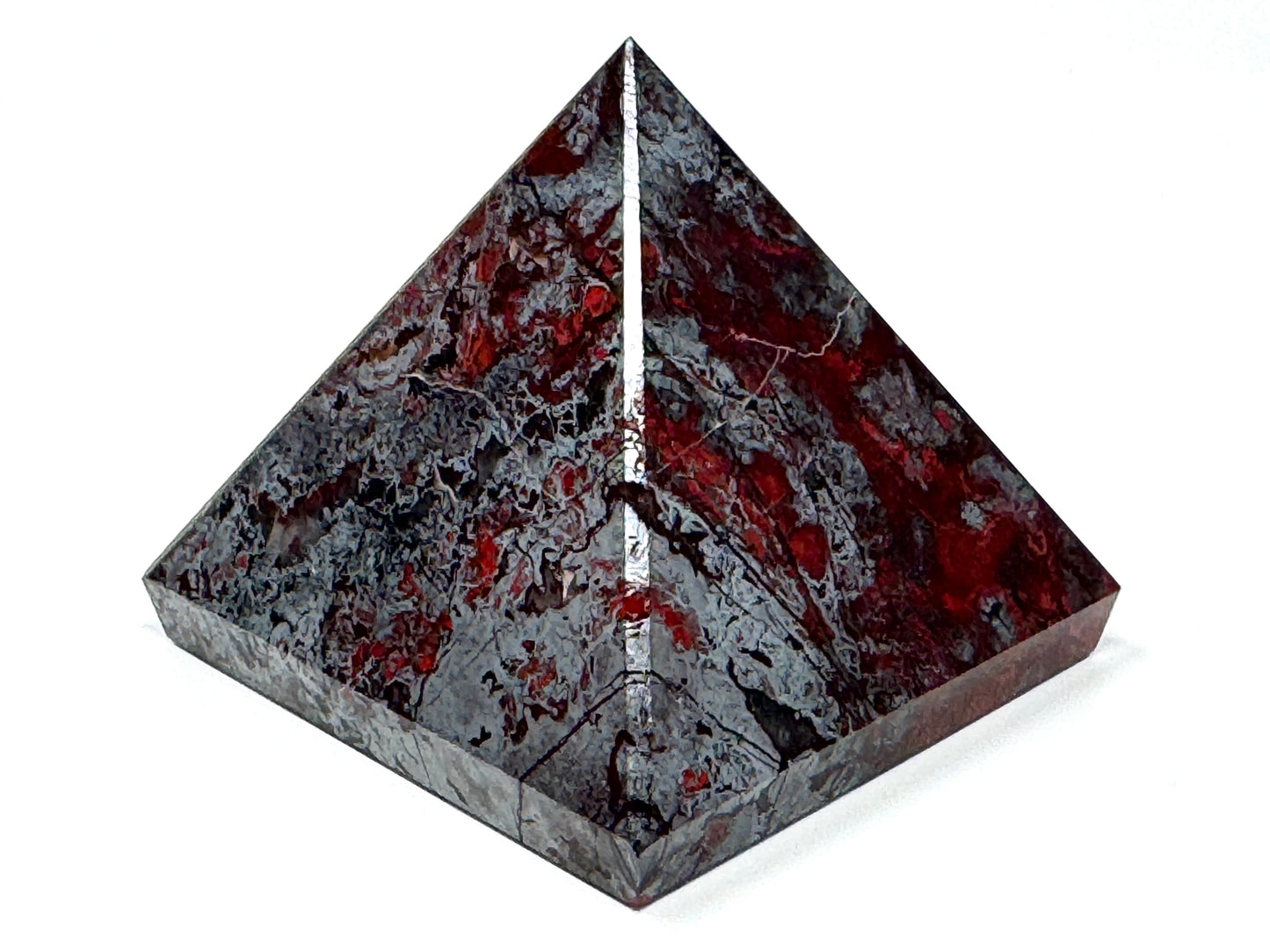 Jaspilite Crystal Pyramid 6.7cm