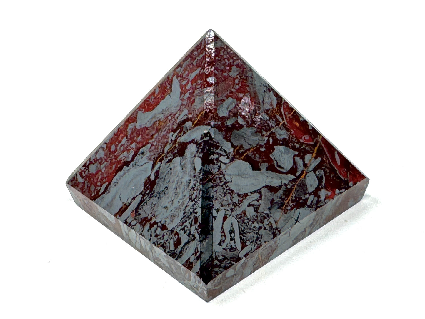 Jaspilite Crystal Pyramid 4.6cm