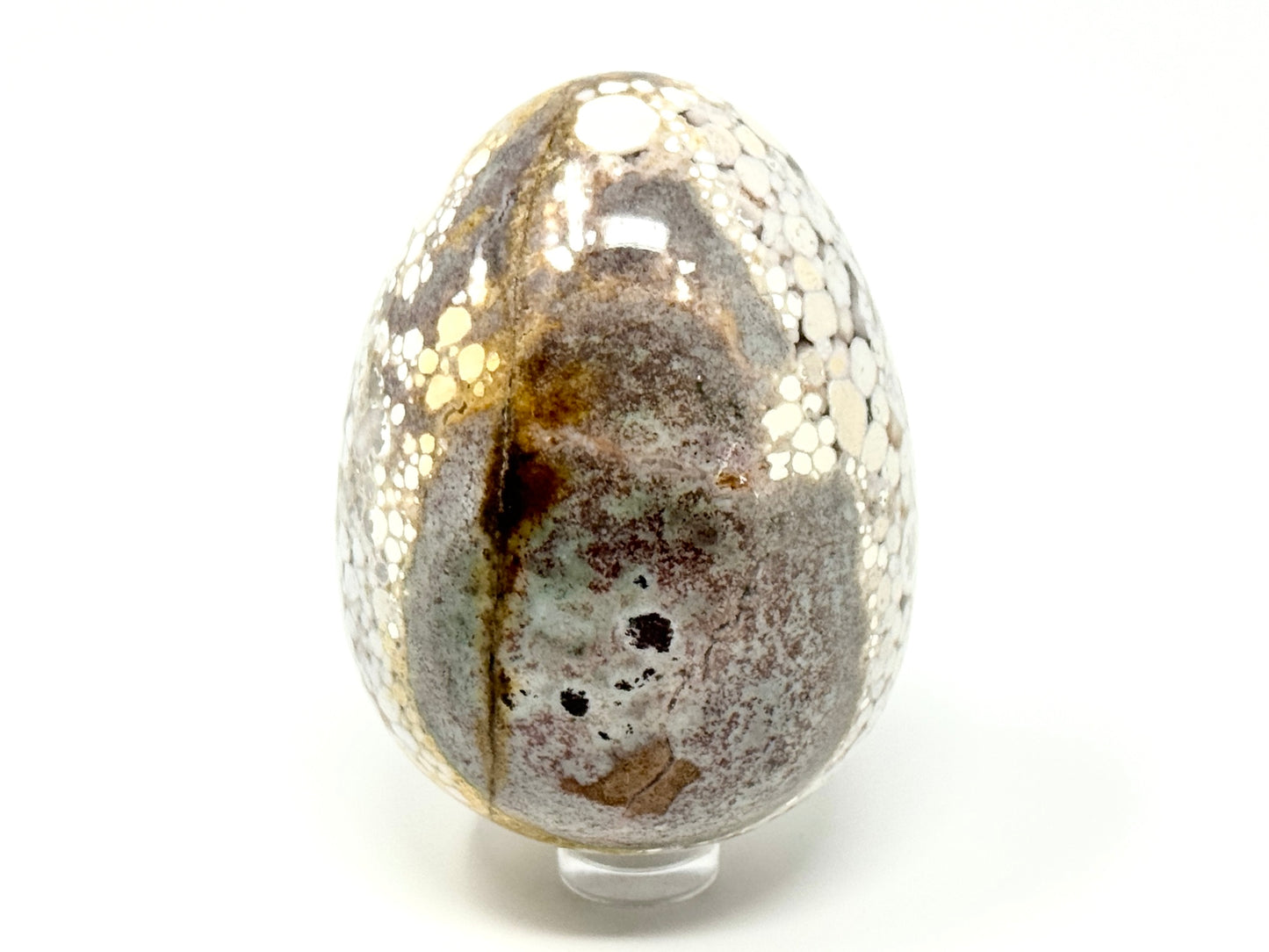 King Cobra Jasper Crystal Egg 7.4cm