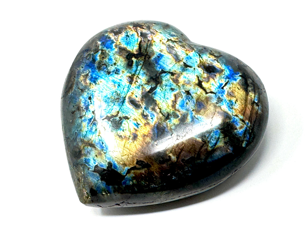 Large Labradorite Crystal Heart 10.1cm