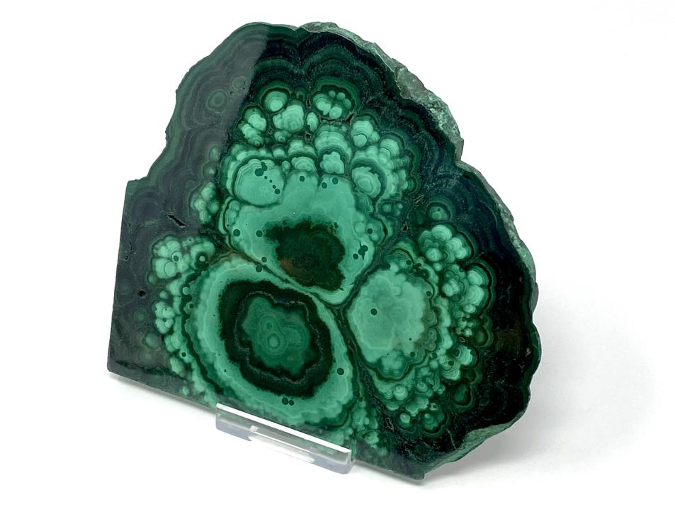 Large Malachite Crystal Slice 12.3cm