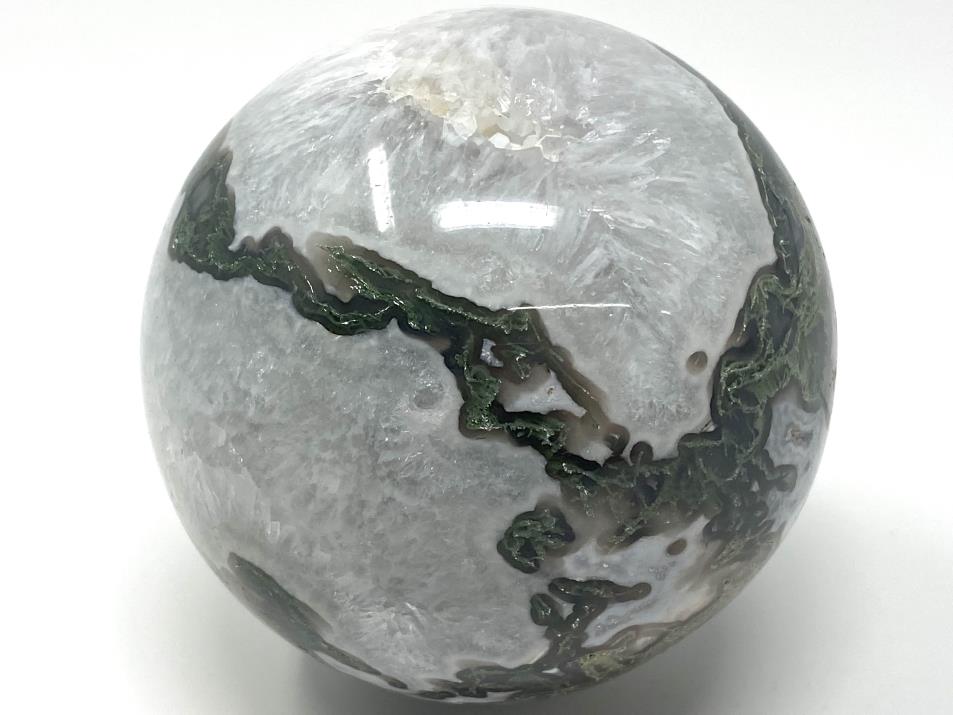 Large Moss Agate Crystal Sphere 9.5cm