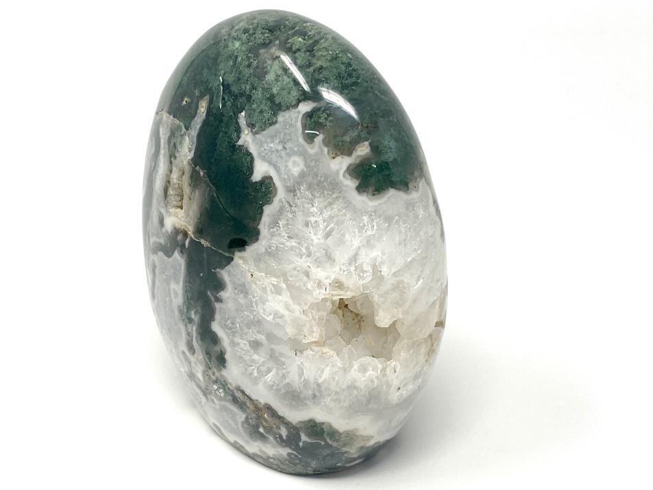 Large Druzy Moss Agate Crystal Freeform 12.2cm