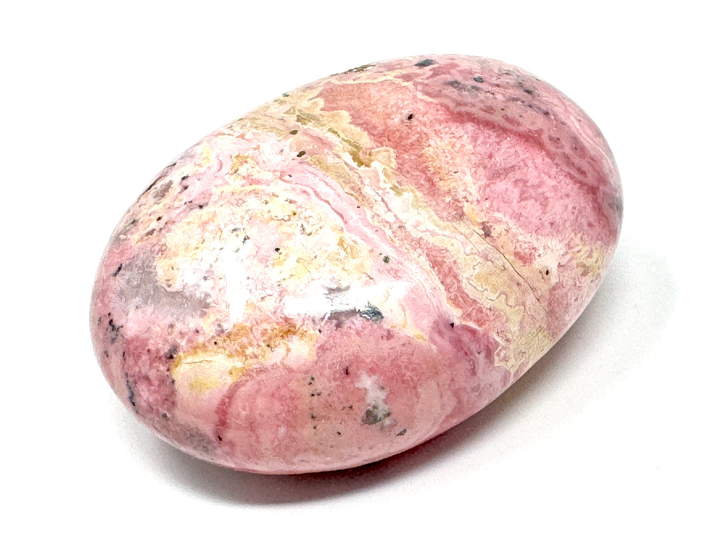 Peruvian Rhodonite Crystal Pebble 5.9cm