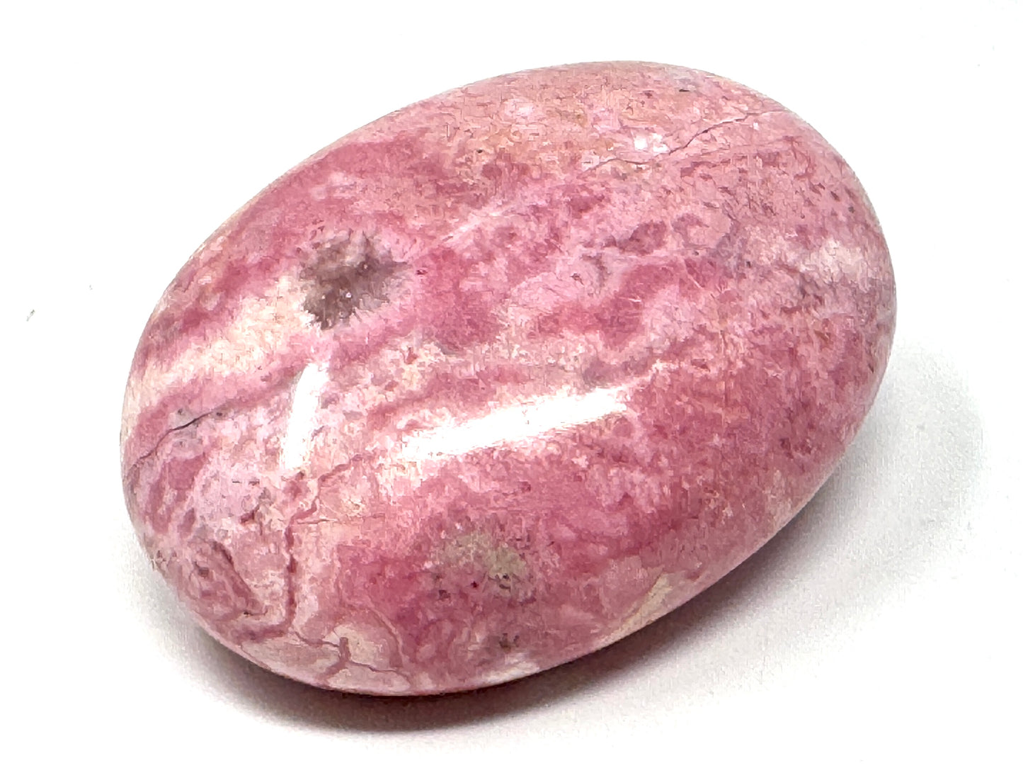 Peruvian Rhodonite Crystal Pebble 5.9cm