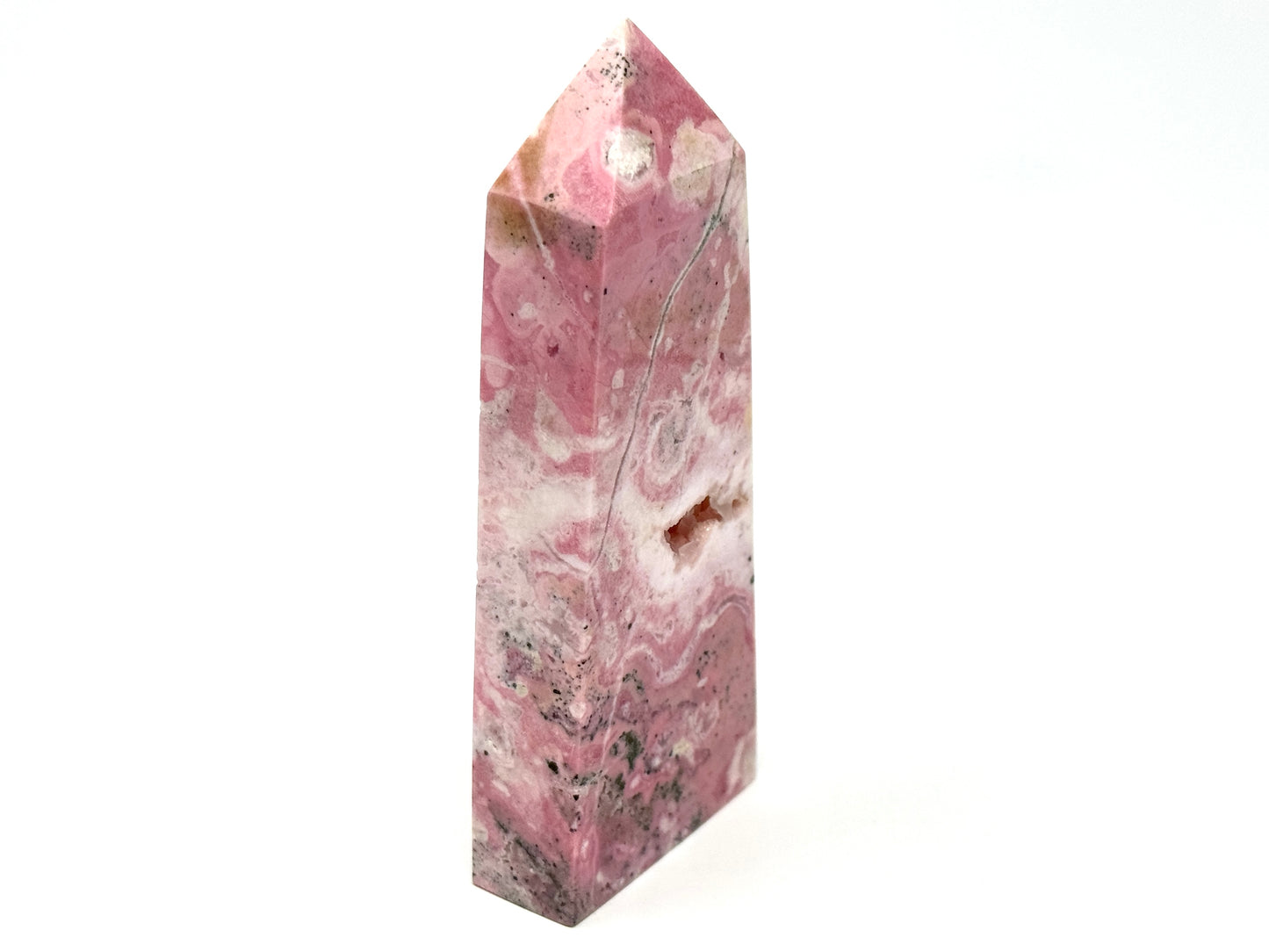 Druzy Peruvian Rhodonite Crystal Tower 10.7cm